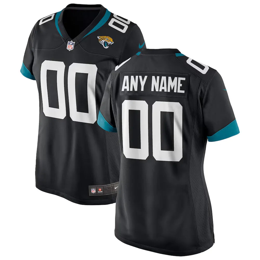 Women's Jacksonville Jaguars Nike Black Game Custom Jersey (Black)