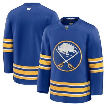 Men's Buffalo Sabres Blank Blue 2024-25 Home Stitched Hockey Premium Jersey