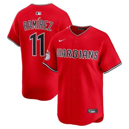 Men's Cleveland Guardians #11 Jose Ramirez
Red Alternate Limited Jersey