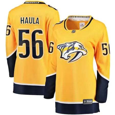 Women's Nashville Predators #56 Erik Haula
Gold Home Player Jersey
