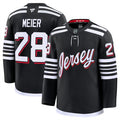 Men's New Jersey Devils #28 Timo Meier Black 2024-25 Alternate Stitched Hockey Premium Jersey