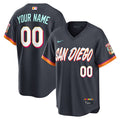 Men's San Diego Padres Nike Obsidian 2026 City Connect Stadium Custom Jersey
