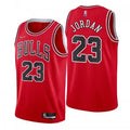 Men's Chicago Bulls #23 Michael Jordan Red 75th Anniversary Stitched Basketball Jersey