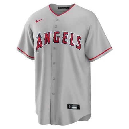 Men's Los Angeles Angels #27 Mike Trout
Silver Road Replica Player Name Jersey