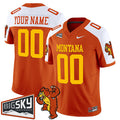 Men's Montana Grizzlies Orange Alternate 1995 Throwback Vapor F.U.S.E. Limited Custom Jersey