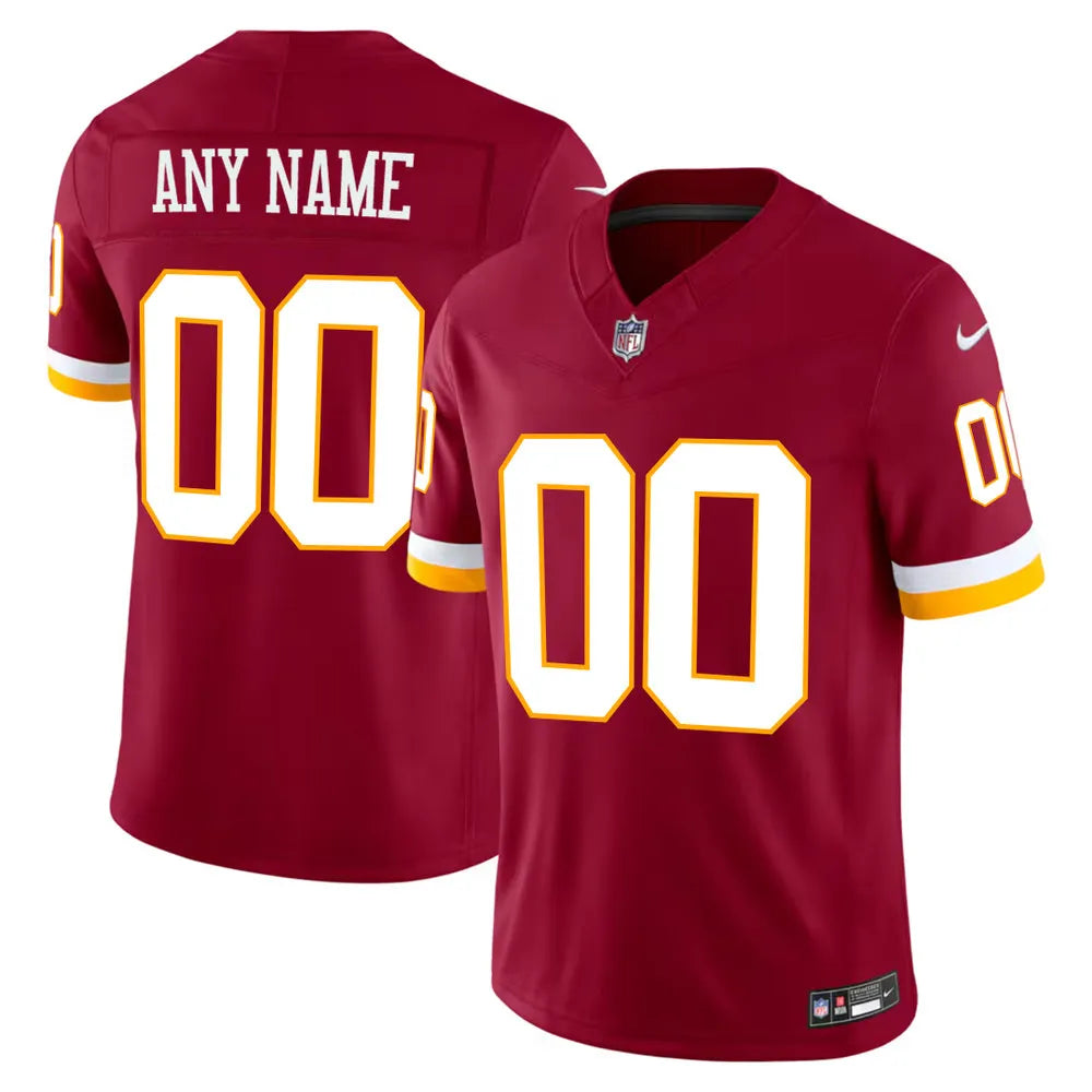 Men's Washington Commanders Nike Burgundy Vapor F.U.S.E. Sewn Down Limited Custom Jersey