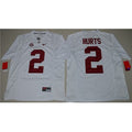Crimson Tide #2 Jalen Hurts White Limited Stitched NCAA Jersey