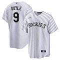 Men's Colorado Rockies #9 Brenton Doyle
White Home Replica Jersey