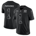 Men's Green Bay Packers #1 Micah Parsons Nike Black 2026 Salute to Service Vapor F.U.S.E. Limited Jersey