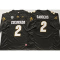 Men's Colorado Buffaloes #2 Shedeur Sanders Black With PAC-12 Patch Stitched Football Jersey TBUB