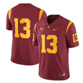 Men's USC Trojans #13 Caleb Williams Red Stitched Jersey 9Q30