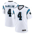 Men's Carolina Panthers #4 Tetairoa McMillan Nike White Game Jersey