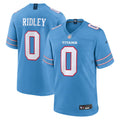 Men's Tennessee Titans #0 Calvin Ridley Nike Light Blue Game Jersey