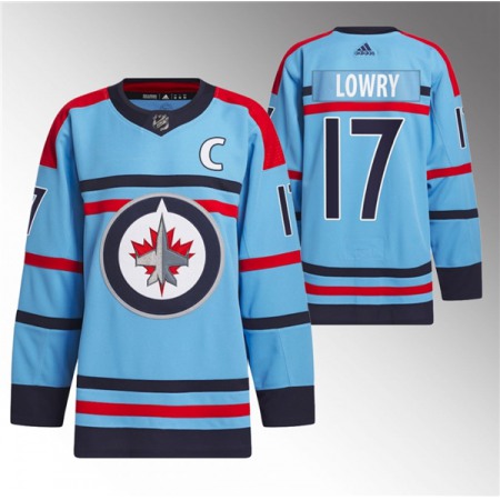 Men's Winnipeg Jets #17 Adam Lowry Light
Blue Anniversary Primegreen Stitched Jersey