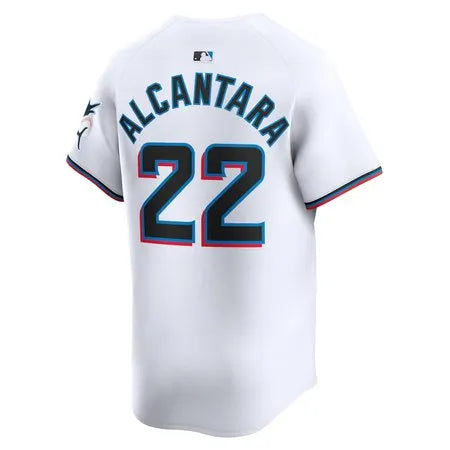 Men's Miami Marlins #22 Sandy Alcantara
White Home Limited Player Jersey