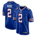 Men's Buffalo Bills #2 DJ Moore Royal Game Jersey