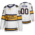 Men's Nashville Predators Personalized White Stitched NHL Jersey