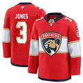 Men's Florida Panthers #3 Seth Jones Red Premium Authentic Home Jersey