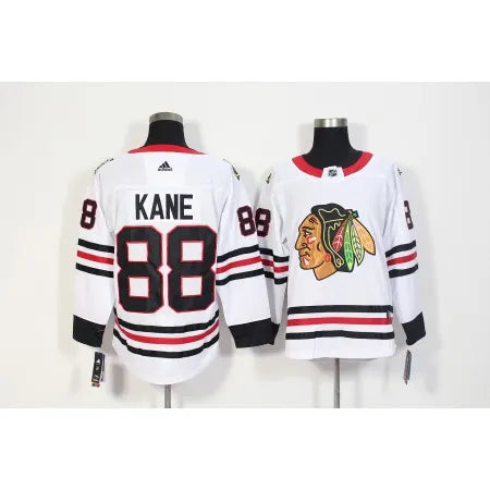 Men's
Chicago Blackhawks #88 Patrick Kane White Stitched NHL Jersey