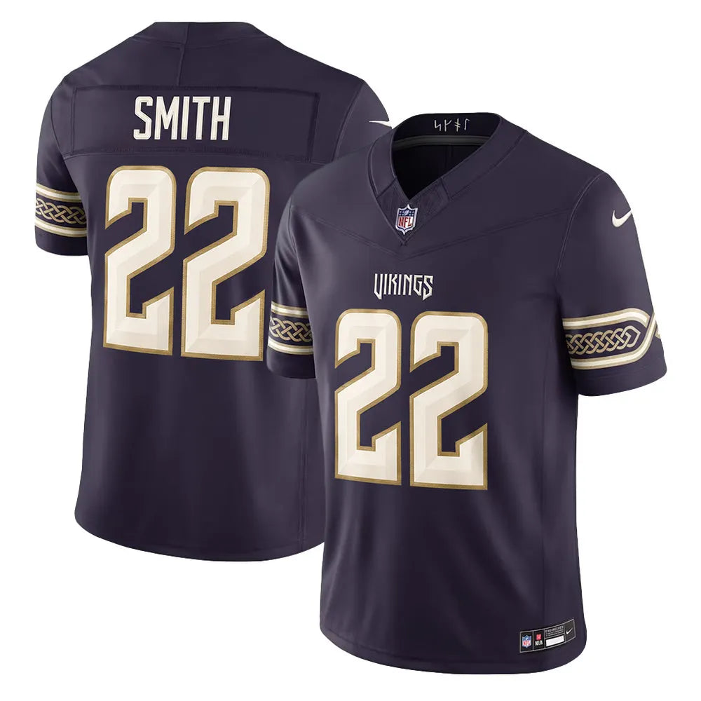 Men's Minnesota Vikings #22 Harrison Smith Purple 2026 Rivalries Collection Vapor F.U.S.E. Limited Jersey