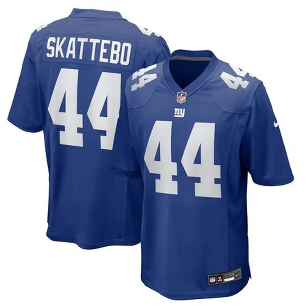 Youth New York Giants #44 Cam Skattebo Blue Game Player Jersey