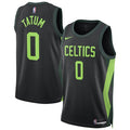 Unisex Boston Celtics Jayson Tatum
Black 2024/25 Swingman Player Jersey - City Edition