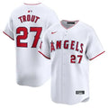 Men's Los Angeles Angels #27 Mike Trout
White Home Limited Player Jersey